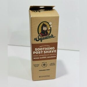 Dr. Squatch Men's Natural Soothing Post Shave - Wood Barrel Bourbon - 2.5oz